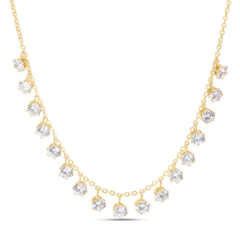 Collana Multi Punto Luce Romantic Shine Metallo Dorato Cristallo - Spannringe Damen | OROVIVO