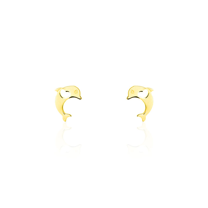 Boucles D'oreilles Puces Mael Dauphin Or Jaune - Spannringe Kinder | OROVIVO