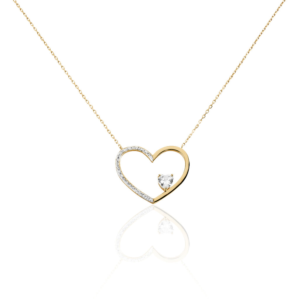 Collier Plaqué Or Et Oxyde - Spannringe Damen | OROVIVO