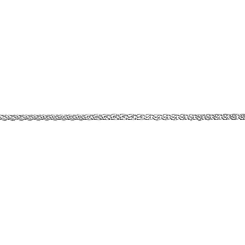 Unisex Zopfkette Silber 925 rhodiniert - Halsketten Unisex | OROVIVO