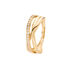 CHRISTY Damen Ring Gold 375 (9 Karat) Zirkonia Wei&szlig; 0,05 ct