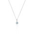 SANNI Damen Collier Wei&szlig;gold 585 (14 Karat) Topas Blau 0,4 ct