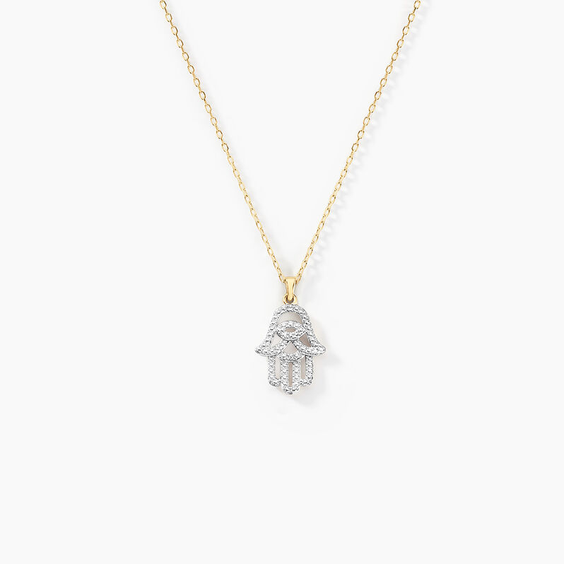 Collier Fahmida Or Jaune Diamant - Spannringe Damen | OROVIVO