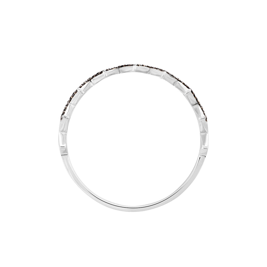 Bague Or Weiss Abby-gaelle Oxydes Noirs - Spannringe Damen | OROVIVO