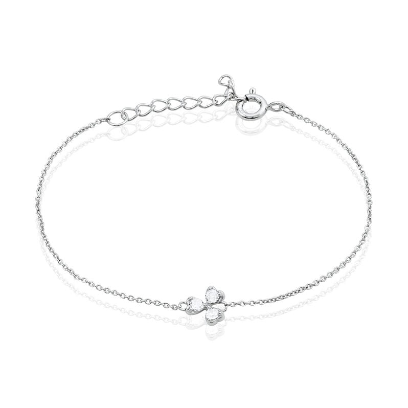 Bracelet Paesie Argent Blanc Oxyde De Zirconium - Spannringe Damen | OROVIVO