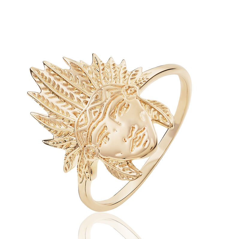 Bague Plaque Or Jaune - Spannringe Damen | OROVIVO