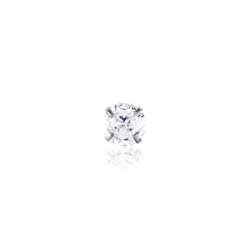 Boucle D'oreille Puce Unitaire Niels Argent Weiss Oxyde De Zirconium - Spannringe Herren | OROVIVO