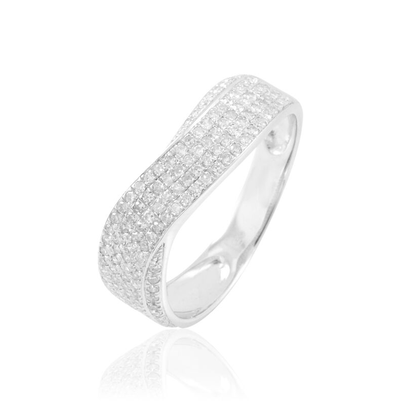 Bague Isais Or Blanc Diamant - Spannringe Damen | OROVIVO