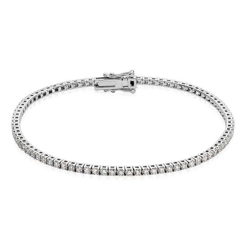 TESSA Damen Armband Weißgold 585 (14 Karat) Synthetischer Diamant Weiß 0,38 ct - Armbänder Damen | OROVIVO