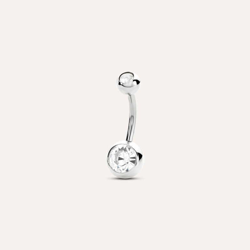 Piercing Ombelico Moonlight Acciaio Cristallo - Spannringe Damen | OROVIVO