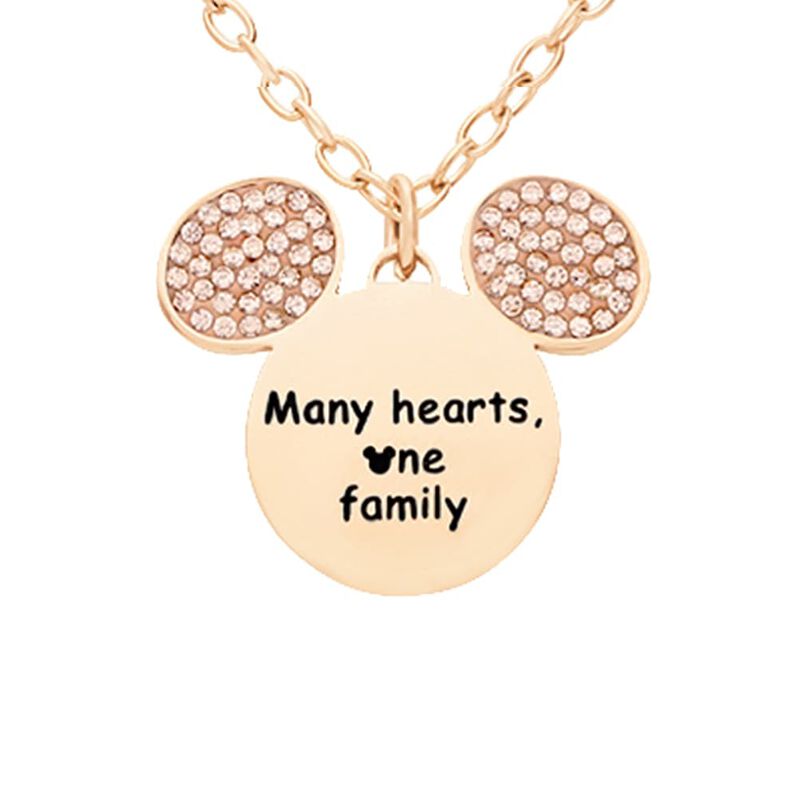 Collana Lady Message Acciaio Rosato Disney e Cristalli - Spannringe Damen | OROVIVO