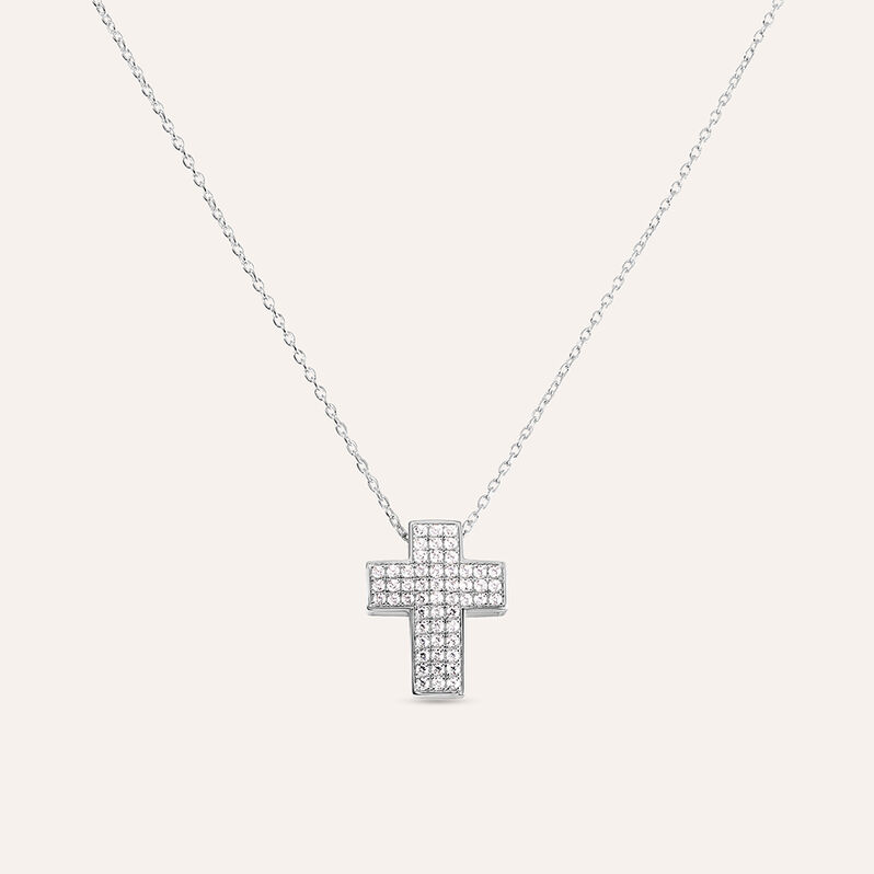 Collana Silver Shine Argento Rodiato Cubic Zirconia - Spannringe Damen | OROVIVO