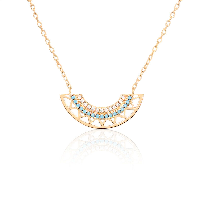 Collier Zoila Plaqué Or Et Oxyde - Spannringe Damen | OROVIVO