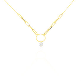 Damen Halskette Gold 375 Zuchtperle - Ketten mit Anhänger  | OROVIVO