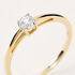 Illusion Damen Ring Gold 375 (9 Karat) Diamant Weiß 0,07 ct Viereck
