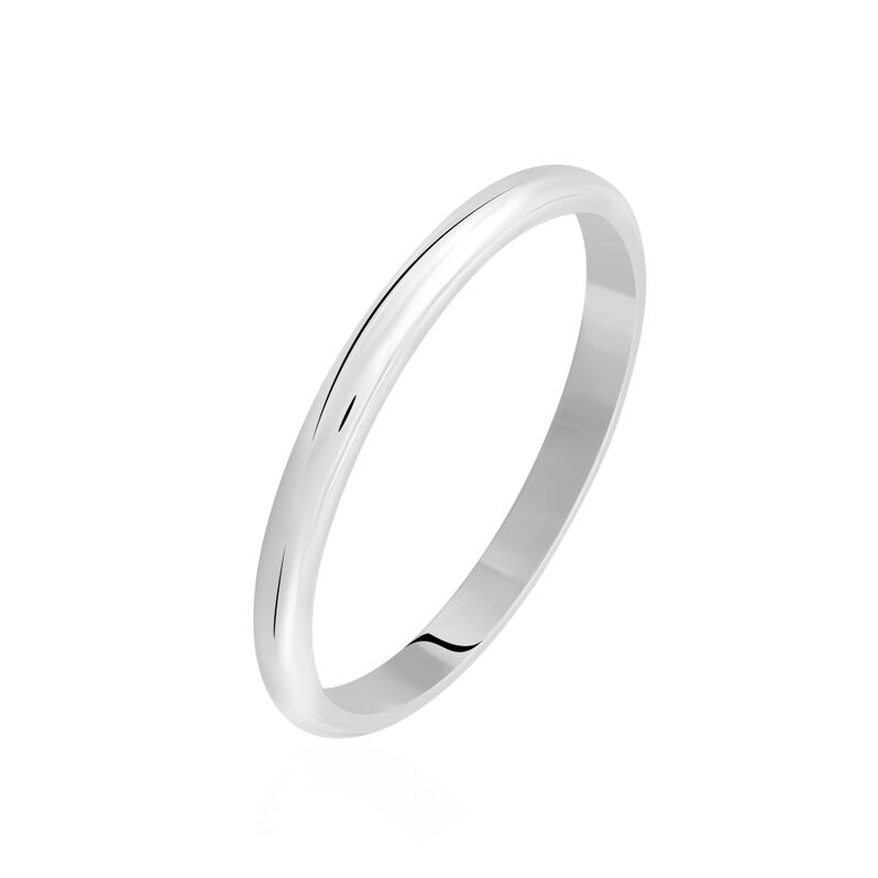 Alliance Aphroditia Demi Jonc Bombe Or Blanc - Spannringe Familie | OROVIVO