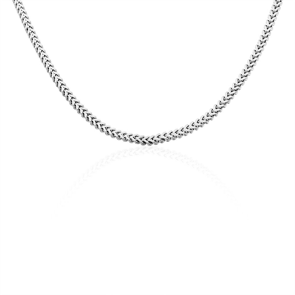 HEKTOR Herren Collier Edelstahl B 4 mm, Collier ohne Stein