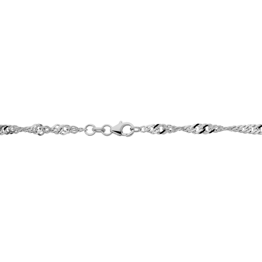SINGAPUR S 7 Damen Kette Silber 925 B 2 mm