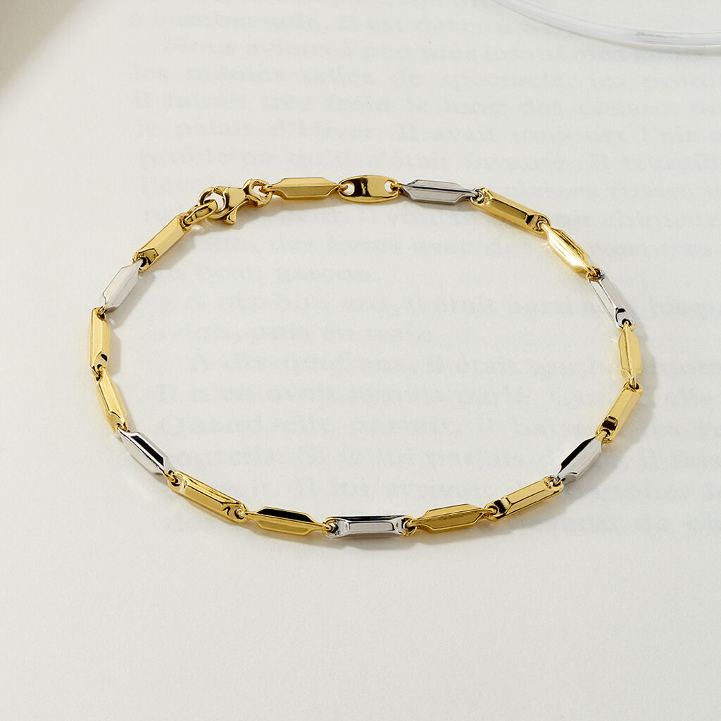 Damenarmband Gold 375 Bicolor  - Armketten Damen | OROVIVO