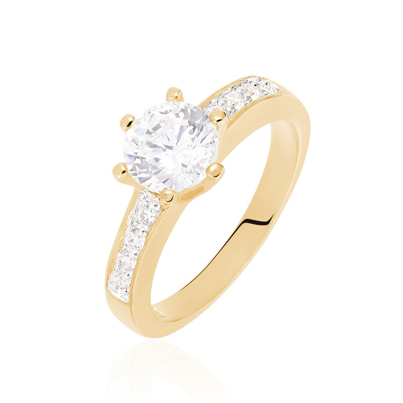 Anello Golden Dream Placcato Oro Giallo Cubic Zirconia - Spannringe Damen | OROVIVO
