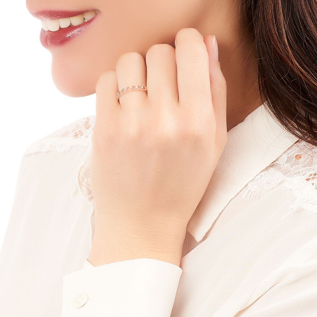 Bague Or Rose Liona - Spannringe Damen | OROVIVO