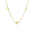KALEA Damen Collier Silber vergoldet 925 Blume B 2,2 mm