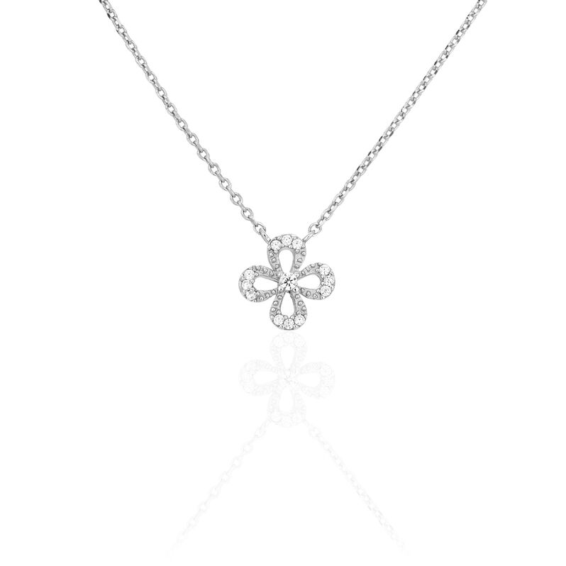 Collier Sophia Argent Blanc Oxyde De Zirconium - Spannringe Damen | OROVIVO