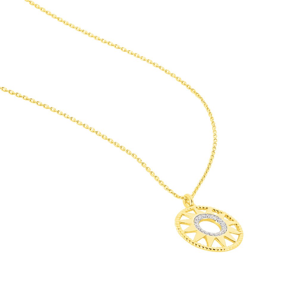 Collier Or Jaune Thallya Oxydes - Spannringe Damen | OROVIVO