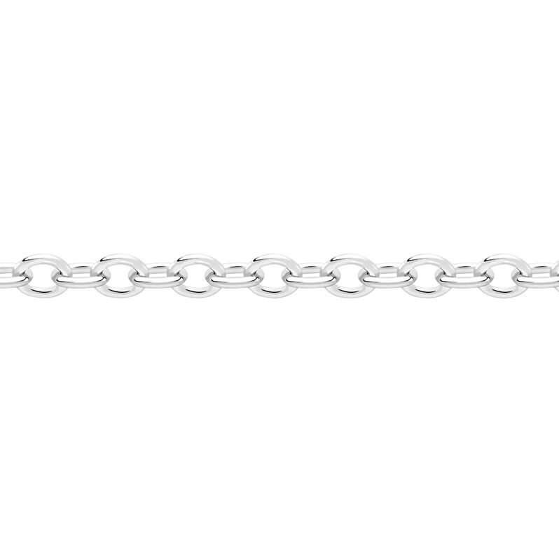 Unisex Ankerkette Weißgold 375  - Halsketten Damen | OROVIVO