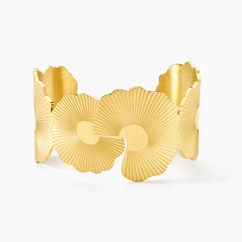 Bracelet Jonc Acier Jaune - Spannringe Damen | OROVIVO