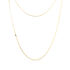 LEILA Damen Collier Silber vergoldet 925 B 0,5 mm