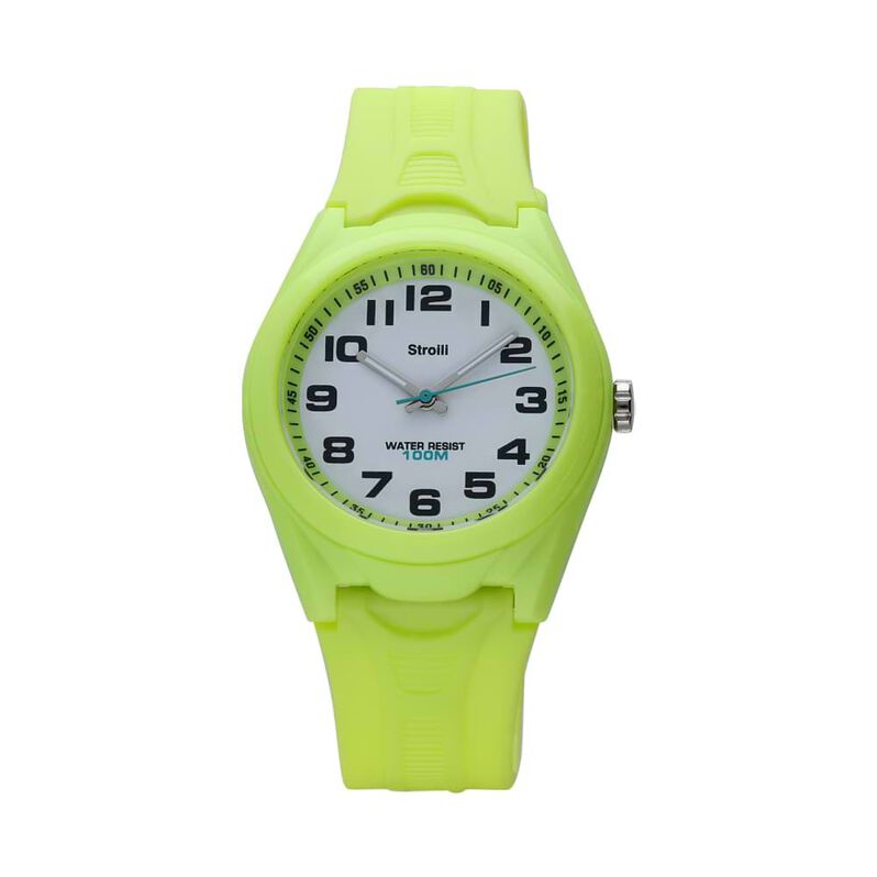 Miramar Orologio verde in silicone con quadrante bianco - Spannringe Unisex | OROVIVO