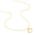 HERZ Damen Collier Gold Bicolor 375 (9 Karat) Diamant Wei&szlig; 0,01 ct Barren