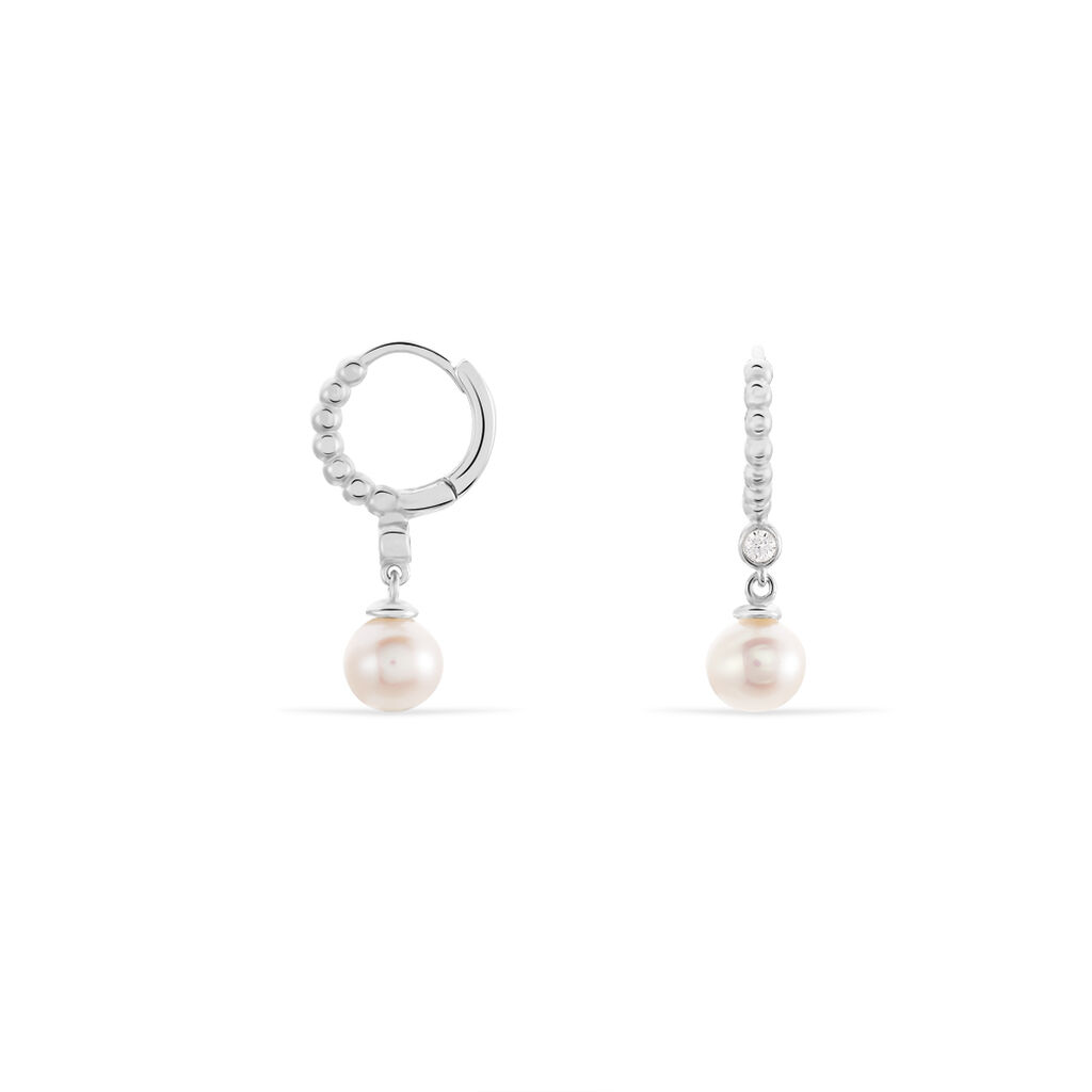 Damen Perlenohrringe Silber 925 Zuchtperlen - Ohrhänger Damen | OROVIVO