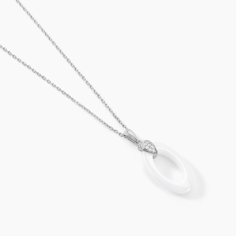 Collier Peer Argent Weiss Oxyde De Zirconium - Spannringe Damen | OROVIVO