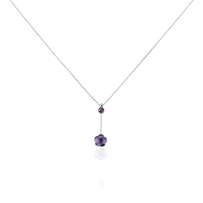 Collier Or Blanc Amethyste - Spannringe Damen | OROVIVO