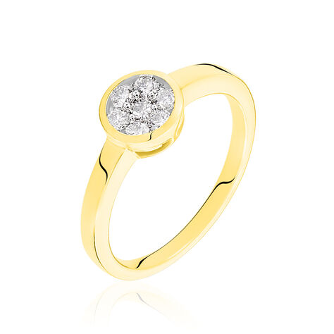 Damen Ring Gold 750 Diamant 0,34ct Kreis Elina  - Hochzeitsringe Damen | OROVIVO