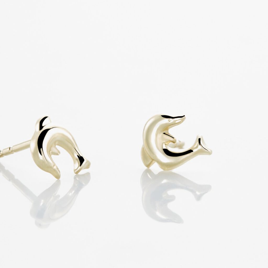 Kinder Ohrstecker Gold 333 Delphin - Ohrstecker Kinder | OROVIVO