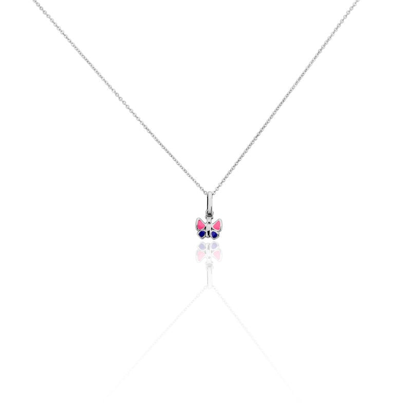 Kinder Halskette Silber 925 Schmetterling Lila - Halsketten Kinder | OROVIVO