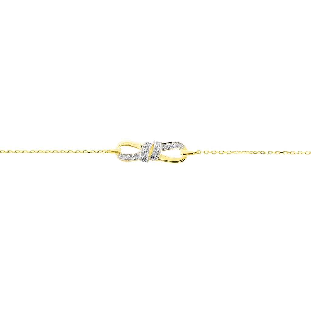 Bracelet Or Jaune Sybile Diamants - Spannringe Damen | OROVIVO