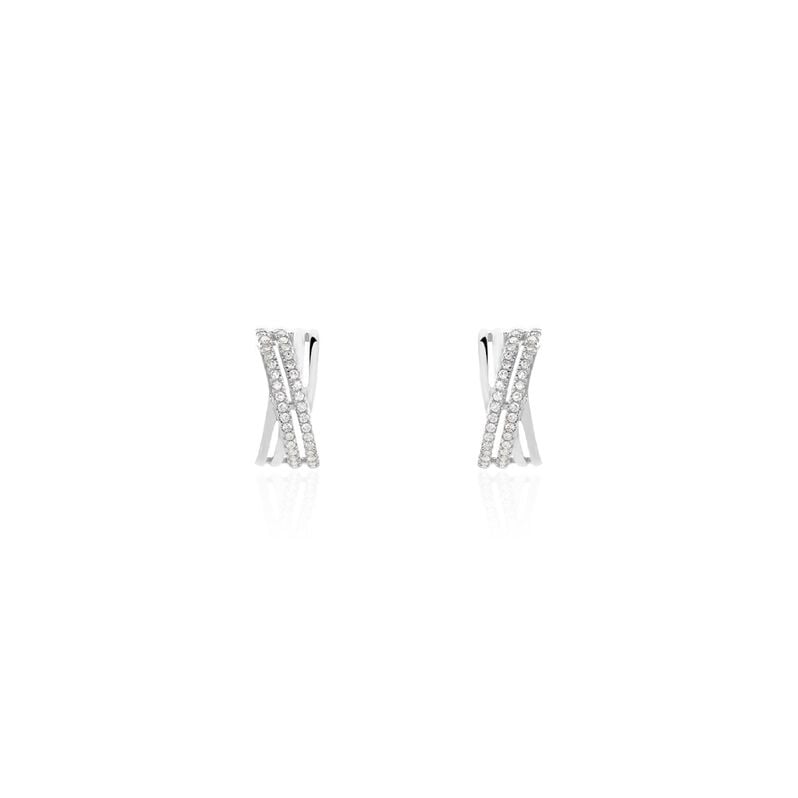 Damen Ohrstecker Weißgold 375 Diamant 0,17ct Julianne 3  - Ohrstecker Damen | OROVIVO