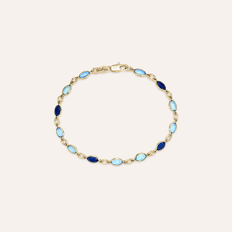 Bracciale Golden Dream Placcato Oro Giallo Cristallo - Spannringe Damen | OROVIVO