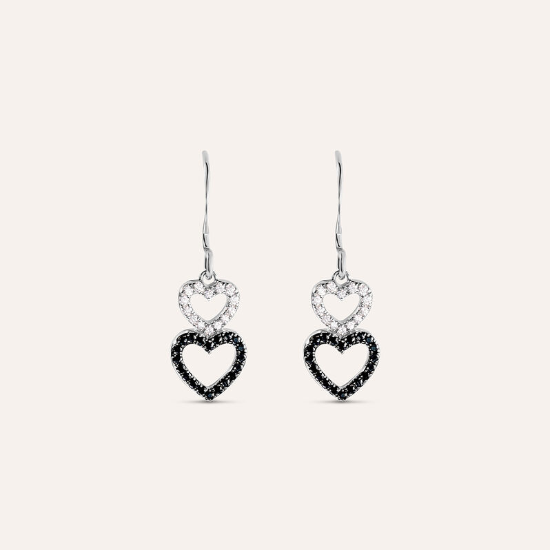 Orecchini Pendenti Silver Shine Argento Rodiato Cubic Zirconia - Spannringe Damen | OROVIVO
