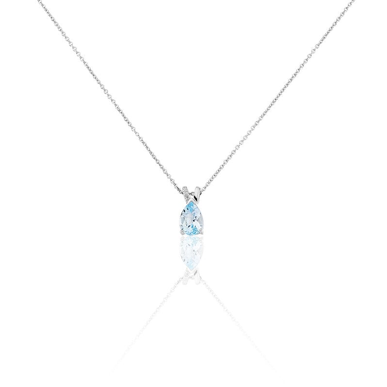 Collier Teresa Or Weiss Topaze - Spannringe Damen | OROVIVO