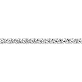 Unisex Zopfkette Silber 925 rhodiniert - Ketten ohne Anhänger Unisex | OROVIVO