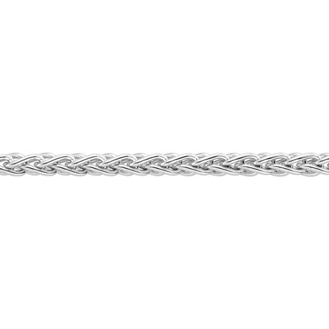 Unisex Zopfkette Silber 925 rhodiniert - Halsketten Unisex | OROVIVO