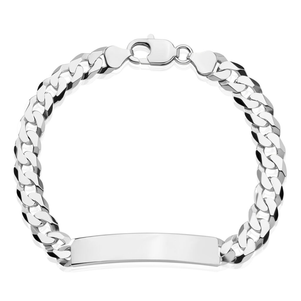 PANZER S ID Herren ID Armband Silber 925 B 8 mm, ID Armband ohne Stein