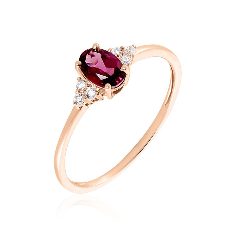 Bague Or Rose Agape Rhodolite - Spannringe Damen | OROVIVO