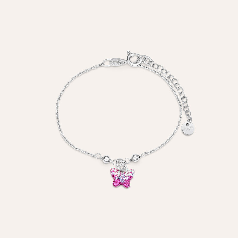 Bracciale Silver Baby Argento Rodiato Cristallo - Spannringe Kinder | OROVIVO