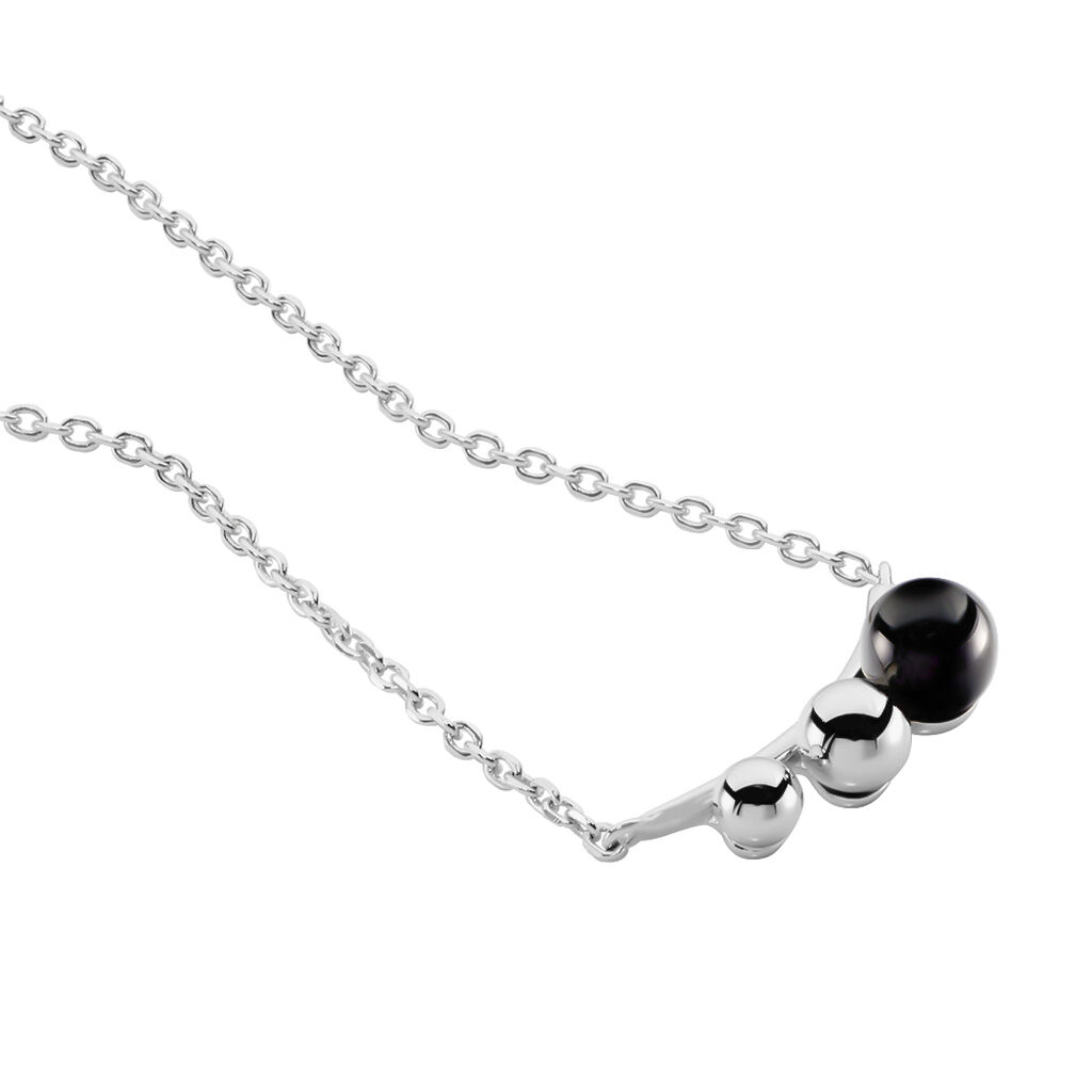 Collier Argent Et Céramique - Spannringe Damen | OROVIVO